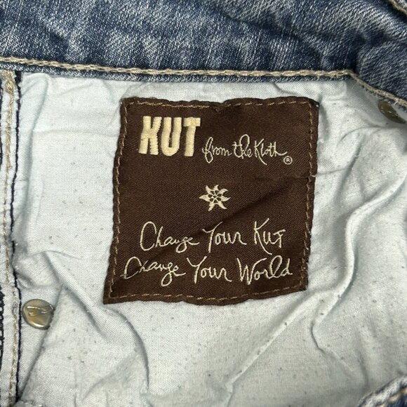 KUT FROM THE KLOTH Jean Shorts Womens Size 10 Light Wash Boyfriend KS734MBT - Picture 6 of 10